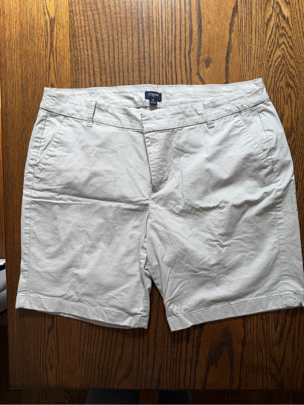 J. Crew Light Grey Chino Bermuda Shorts